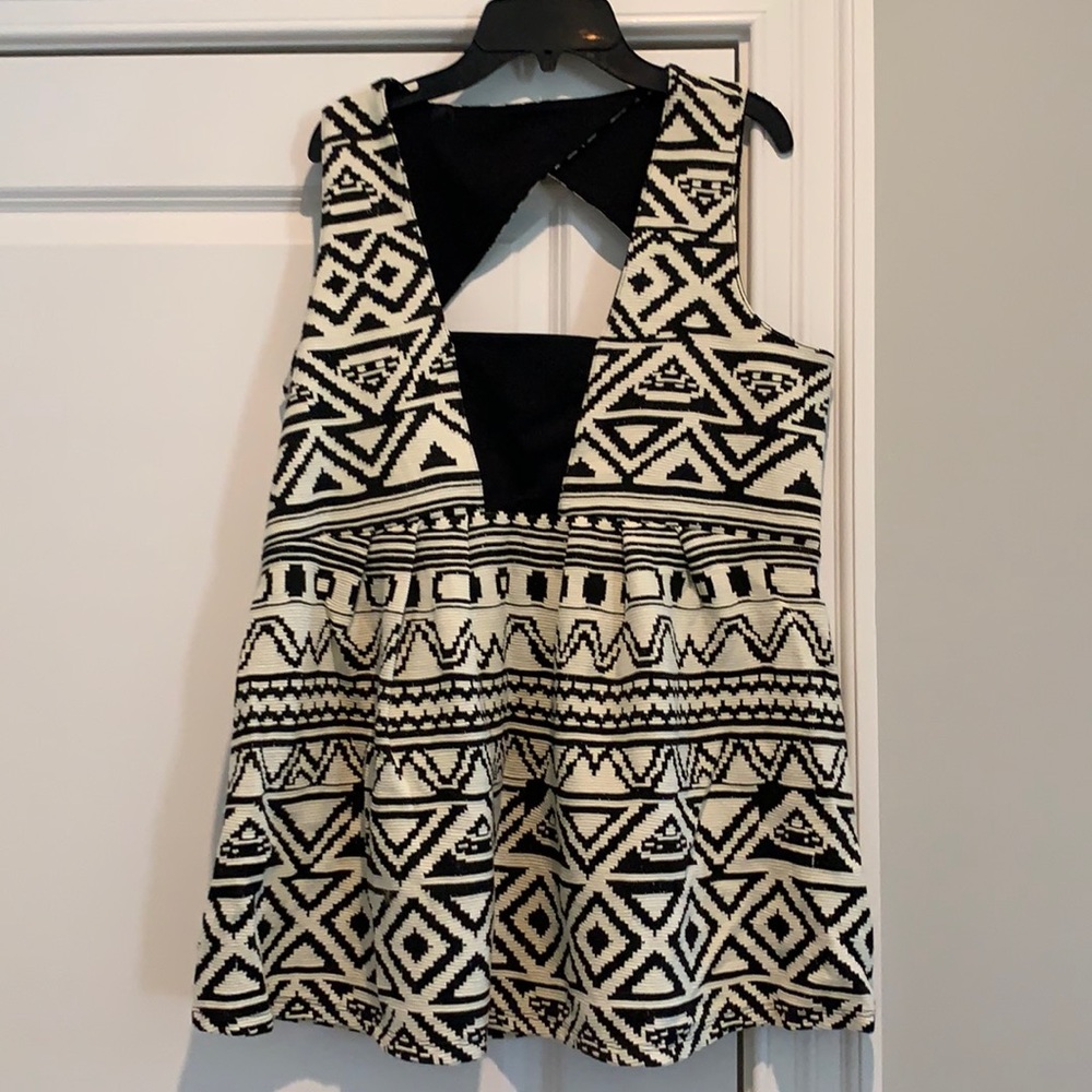 Maternity Aztec tank with open back